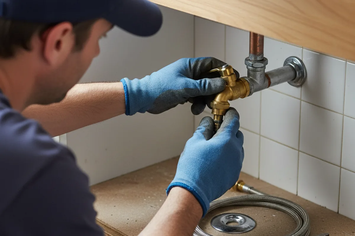 Shutoff valve and fitting work during Repiping in Mossyrock